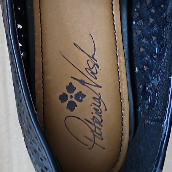 Patricia Nash Francesca black perforated tassel loafers-10 - Picture 5 of 11